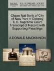Image for Chase Nat Bank of City of New York V. Dabney U.S. Supreme Court Transcript of Record with Supporting Pleadings