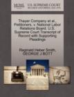 Image for Thayer Company et al., Petitioners, V. National Labor Relations Board. U.S. Supreme Court Transcript of Record with Supporting Pleadings