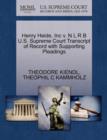 Image for Henry Heide, Inc V. N L R B U.S. Supreme Court Transcript of Record with Supporting Pleadings