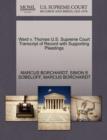 Image for Ward V. Thomas U.S. Supreme Court Transcript of Record with Supporting Pleadings