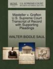 Image for Masteller V. Grafton U.S. Supreme Court Transcript of Record with Supporting Pleadings
