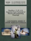 Image for Peurifoy V. C.I.R. U.S. Supreme Court Transcript of Record with Supporting Pleadings