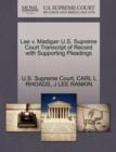 Image for Lee V. Madigan U.S. Supreme Court Transcript of Record with Supporting Pleadings