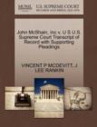Image for John McShain, Inc V. U S U.S. Supreme Court Transcript of Record with Supporting Pleadings