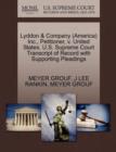 Image for Lyddon &amp; Company (America) Inc., Petitioner, V. United States. U.S. Supreme Court Transcript of Record with Supporting Pleadings