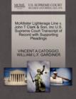 Image for McAllister Lighterage Line V. John T Clark &amp; Son, Inc U.S. Supreme Court Transcript of Record with Supporting Pleadings