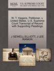 Image for W. T. Hagans, Petitioner, V. United States. U.S. Supreme Court Transcript of Record with Supporting Pleadings