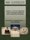 Image for Cohen V. U S U.S. Supreme Court Transcript of Record with Supporting Pleadings