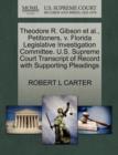 Image for Theodore R. Gibson Et Al., Petitioners, V. Florida Legislative Investigation Committee. U.S. Supreme Court Transcript of Record with Supporting Pleadings