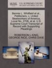 Image for Bennie L. Whitfield et al., Petitioners, V. United Steelworkers of America, Local No. 2708, et al. U.S. Supreme Court Transcript of Record with Supporting Pleadings