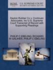 Image for Dayton Rubber Co V. Cordovan Associates, Inc U.S. Supreme Court Transcript of Record with Supporting Pleadings