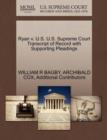 Image for Ryan V. U.S. U.S. Supreme Court Transcript of Record with Supporting Pleadings