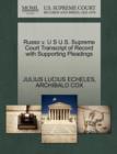 Image for Russo V. U S U.S. Supreme Court Transcript of Record with Supporting Pleadings