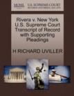 Image for Rivera V. New York U.S. Supreme Court Transcript of Record with Supporting Pleadings