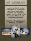 Image for Local Union No. 5, United Association of Journeymen and Apprentices of the Plumbing and Pipe Fitting Industry U.S. Supreme Court Transcript of Record with Supporting Pleadings