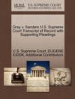 Image for Gray v. Sanders U.S. Supreme Court Transcript of Record with Supporting Pleadings