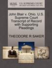 Image for John Blair V. Ohio. U.S. Supreme Court Transcript of Record with Supporting Pleadings