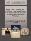 Image for Harry Zubik Company, Inc., Petitioner, V. James W. Ralph. U.S. Supreme Court Transcript of Record with Supporting Pleadings