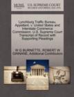 Image for Lynchburg Traffic Bureau, Appellant, V. United States and Interstate Commerce Commission. U.S. Supreme Court Transcript of Record with Supporting Pleadings