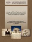 Image for George Neff Rowe, Petitioner, V. United States. U.S. Supreme Court Transcript of Record with Supporting Pleadings