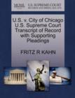 Image for U.S. V. City of Chicago U.S. Supreme Court Transcript of Record with Supporting Pleadings