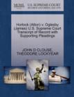 Image for Horlock (Alton) V. Oglesby (James) U.S. Supreme Court Transcript of Record with Supporting Pleadings