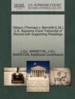 Image for Gibson (Thomas) V. Berryhill (L.M.) U.S. Supreme Court Transcript of Record with Supporting Pleadings