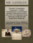 Image for Farmers&#39; Cooperative Compress V. United Packinghouse, Food &amp; Allied Workers International Union, AFL-CIO U.S. Supreme Court Transcript of Record with Supporting Pleadings