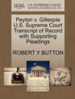 Image for Peyton V. Gillespie U.S. Supreme Court Transcript of Record with Supporting Pleadings