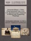 Image for Fernanda Misani V. Ortho Pharmaceutical Corp. et al. U.S. Supreme Court Transcript of Record with Supporting Pleadings