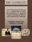 Image for G &amp; M Employment Service Inc. V. Department of Labor and Industries U.S. Supreme Court Transcript of Record with Supporting Pleadings