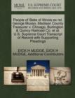 Image for People of State of Illinois Ex Rel. George Musso, Madison County Treasurer V. Chicago, Burlington &amp; Quincy Railroad Co. et al. U.S. Supreme Court Transcript of Record with Supporting Pleadings