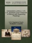 Image for Campopiano (John) V. U.S. U.S. Supreme Court Transcript of Record with Supporting Pleadings