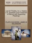 Image for Lee Art Theatre, Inc V. Virginia U.S. Supreme Court Transcript of Record with Supporting Pleadings