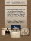 Image for Financial Industrial Fund, Inc. V. McDonnell Douglas Corporation U.S. Supreme Court Transcript of Record with Supporting Pleadings