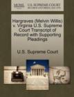 Image for Hargraves (Melvin Willis) V. Virginia U.S. Supreme Court Transcript of Record with Supporting Pleadings
