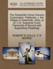 Image for The Greenhills Home Owners Corporation, Petitioner, V. the Village of Greenhills, Ohio, et al. U.S. Supreme Court Transcript of Record with Supporting Pleadings