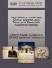 Image for Pogue (Marti) V. Retail Credit Co. U.S. Supreme Court Transcript of Record with Supporting Pleadings
