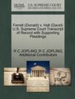 Image for Ferrell (Donald) V. Hall (David) U.S. Supreme Court Transcript of Record with Supporting Pleadings