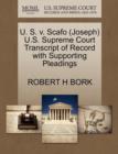 Image for U. S. V. Scafo (Joseph) U.S. Supreme Court Transcript of Record with Supporting Pleadings