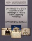 Image for del Monico V. U S U.S. Supreme Court Transcript of Record with Supporting Pleadings