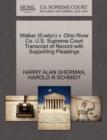 Image for Walker (Evelyn) V. Ohio River Co. U.S. Supreme Court Transcript of Record with Supporting Pleadings