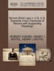 Image for Bynum (Elvin Lee) V. U.S. U.S. Supreme Court Transcript of Record with Supporting Pleadings