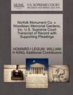 Image for Norfolk Monument Co. V. Woodlawn Memorial Gardens, Inc. U.S. Supreme Court Transcript of Record with Supporting Pleadings