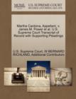 Image for Martha Cardona, Appellant, V. James M. Power et al. U.S. Supreme Court Transcript of Record with Supporting Pleadings