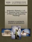 Image for Molkenbur (Robert) V. U.S. U.S. Supreme Court Transcript of Record with Supporting Pleadings