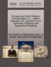 Image for Chicago and North Western Transportation Co. V. Baker (George) U.S. Supreme Court Transcript of Record with Supporting Pleadings