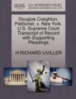 Image for Douglas Creighton, Petitioner, V. New York. U.S. Supreme Court Transcript of Record with Supporting Pleadings