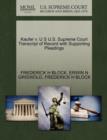 Image for Kaufer V. U S U.S. Supreme Court Transcript of Record with Supporting Pleadings