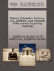 Image for Deberry (Caswell) V. Kentucky U.S. Supreme Court Transcript of Record with Supporting Pleadings